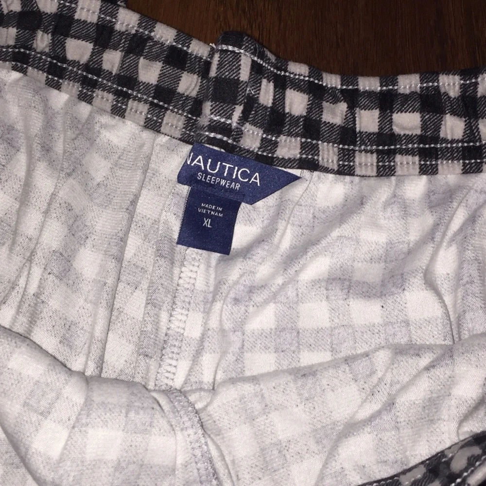 Nautica Cozy Fleece Check Pajama Lounge Pants NWT - Picture 5 of 6